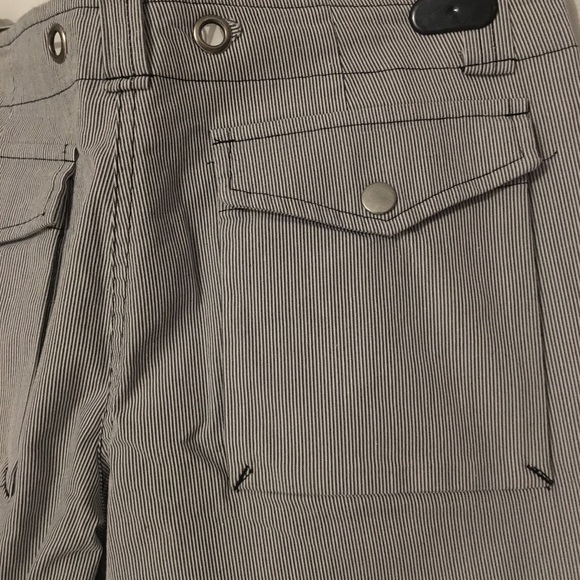 90s/Y2k wide legged skater pants grosgrain striped pants low rise - Picture 4 of 6